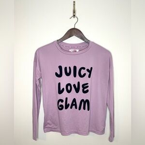 3 for 20 JUICY COUTURE Sleepwear Black Velvet Juicy Love Glam Long Sleeve Purple